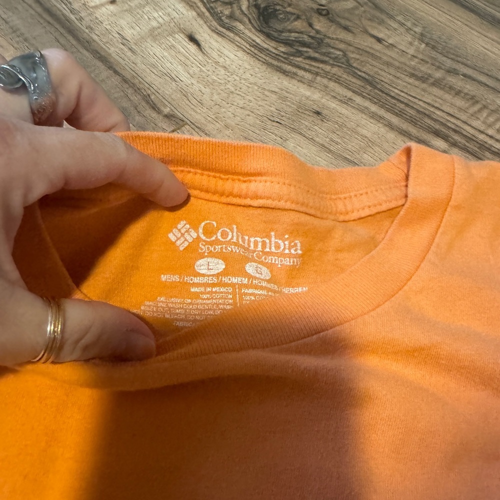 Columbia Men's Vibrant Orange Tee - Picture 2 of 3